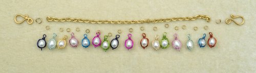 Nancy Chase's Oyster Coast Charm Bracelet - , Contemporary Wire Jewelry, Wire Wrapping, Wrapping, Wire Wrapping Jewelry, pearl charm bracelet